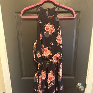 Floral Navy Dress